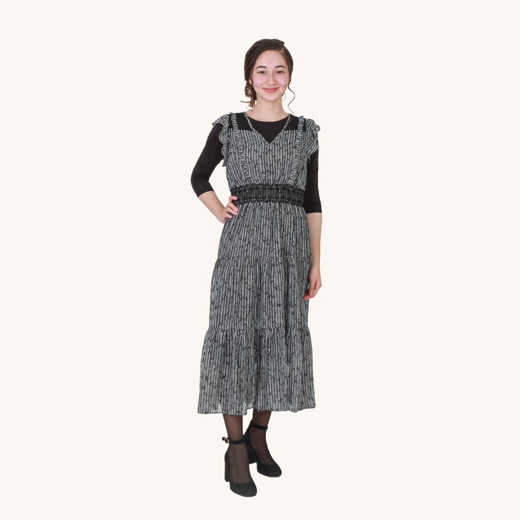 chevron midi dress Chevron Midi Dress – Modizzty